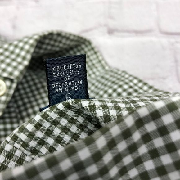 Vintage Ralph Lauren Men Custom Fit Button Shirt Size Large Plaid M114 -22 - Picture 9 of 14